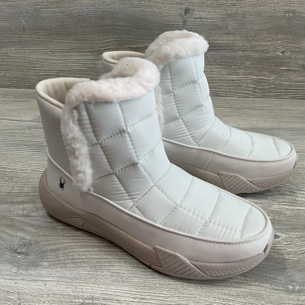 Spyder Women's Lumi Waterproof Primaloft Insulated Boots White Size 8 M NEW
